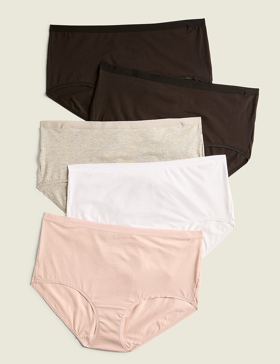Cotton Full Brief Panty - 5-Pack | LaneBryant