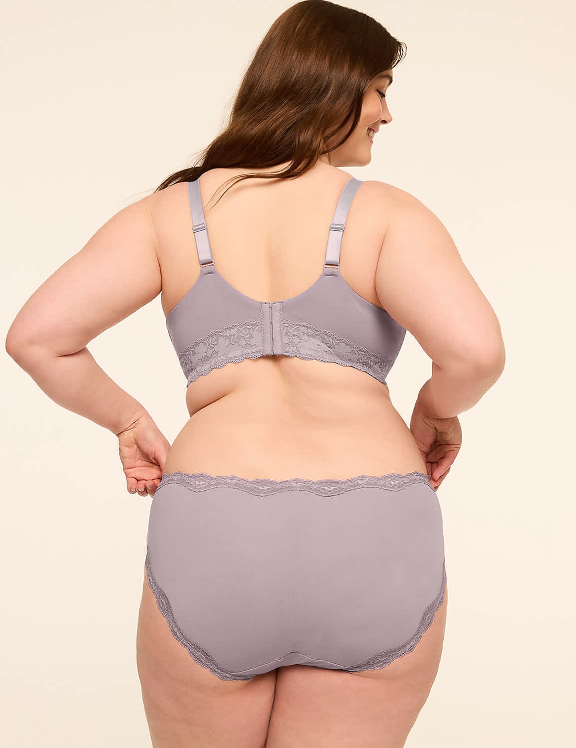 Cotton Hipster Panty With Lace Waist Product Image 2