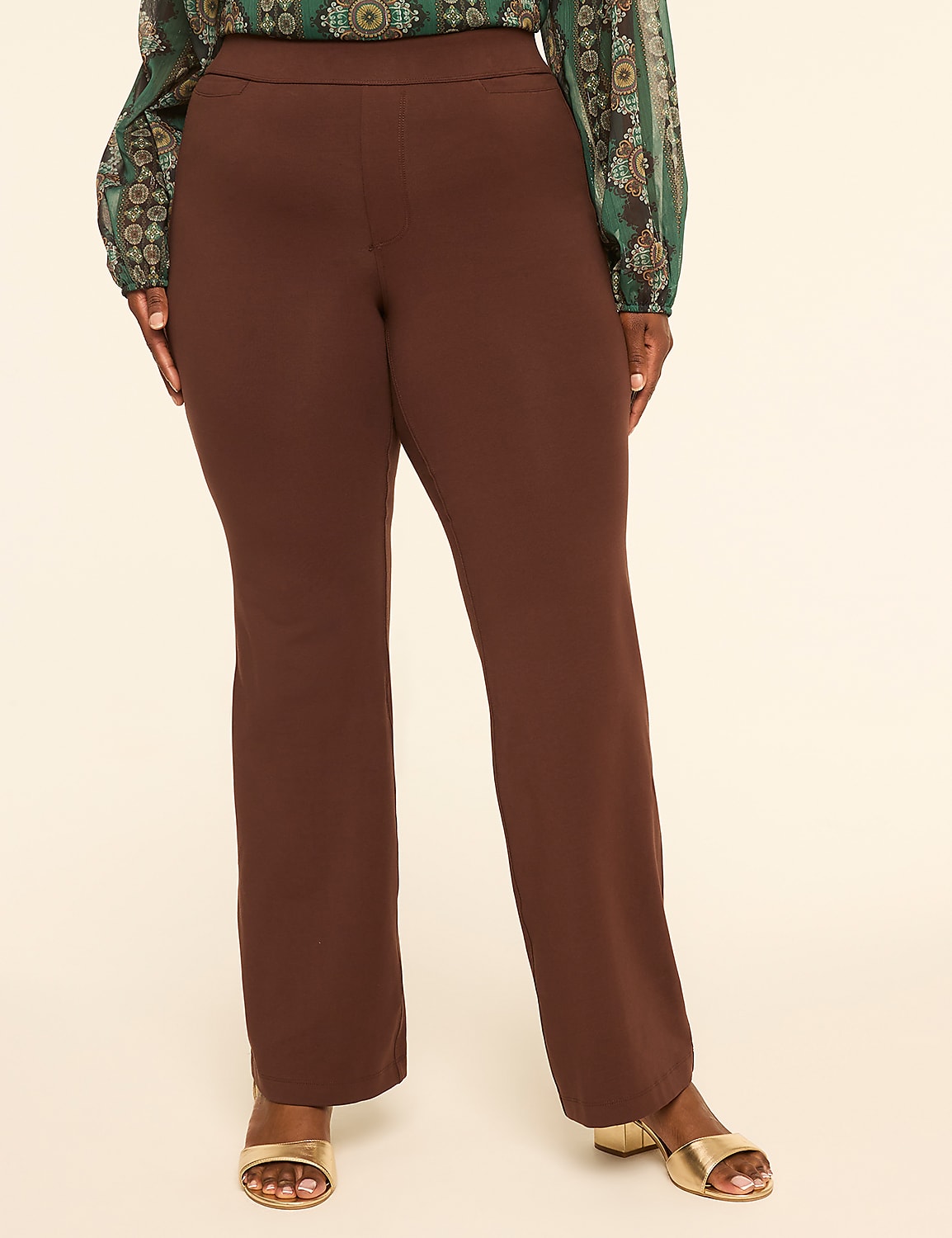 Knit Pull-On High-Rise Boot Pant - thumbnail 7