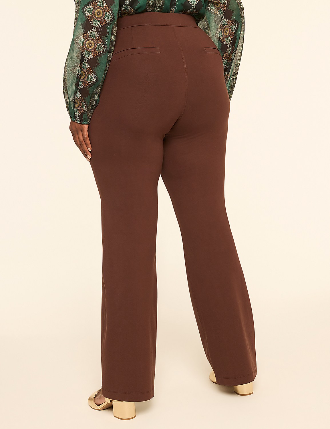 Knit Pull-On High-Rise Boot Pant - thumbnail 8