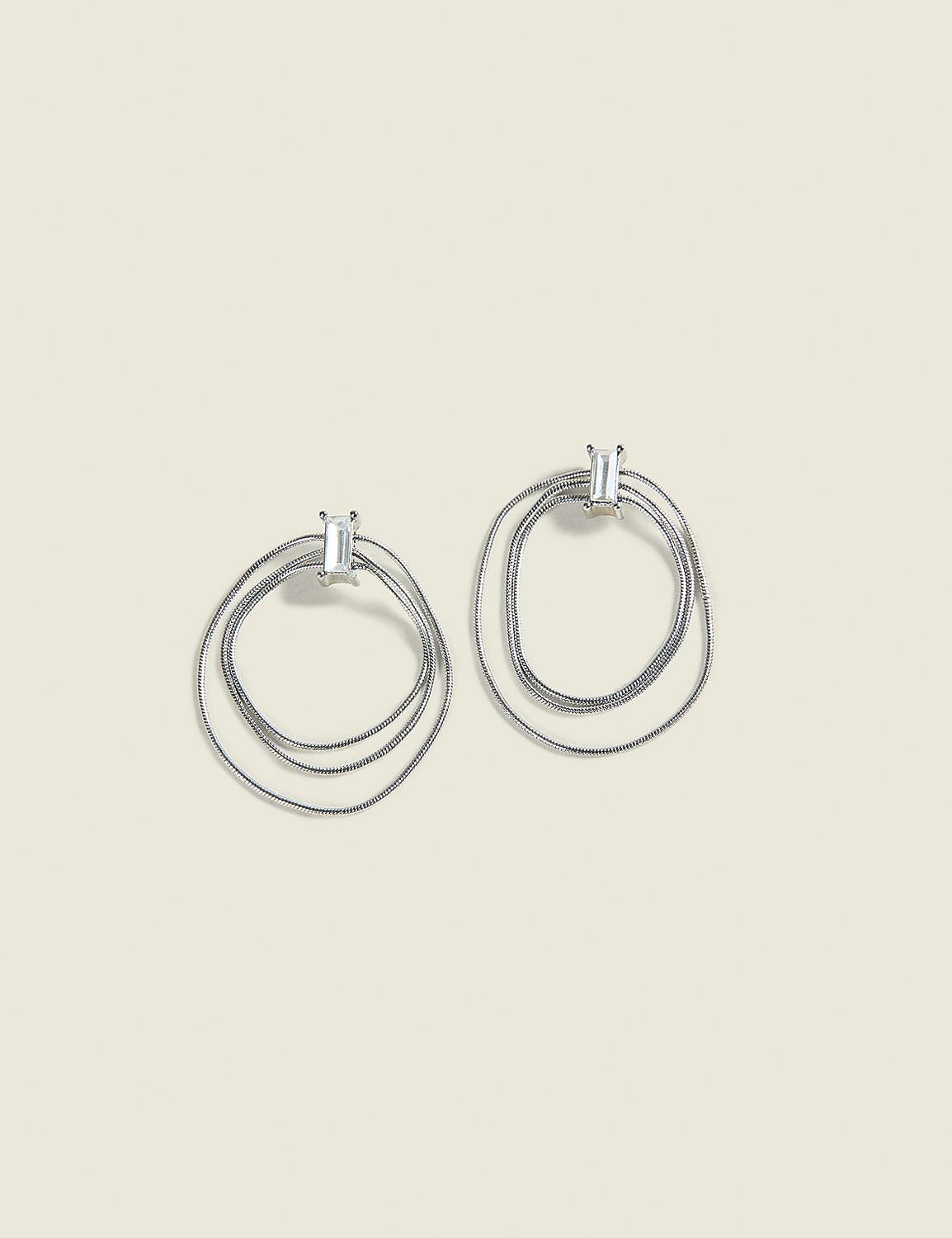 Chain Loop Drop Earrings