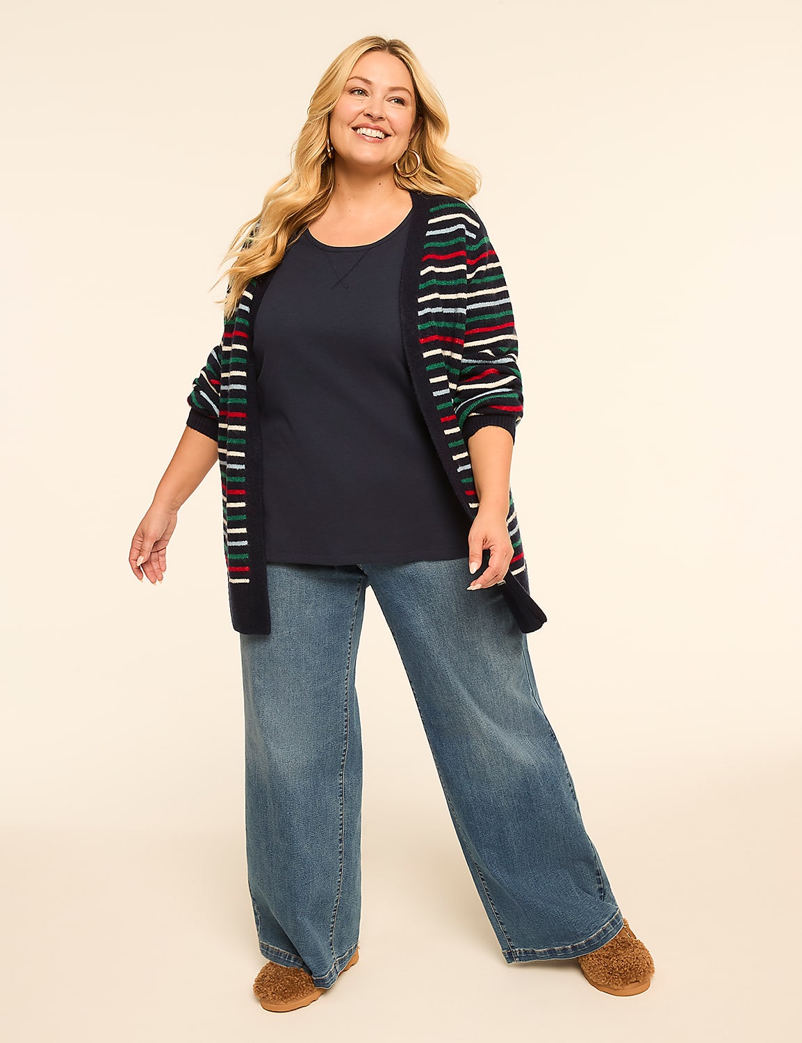 Waffle Knit Long-Sleeve Top - thumbnail 9