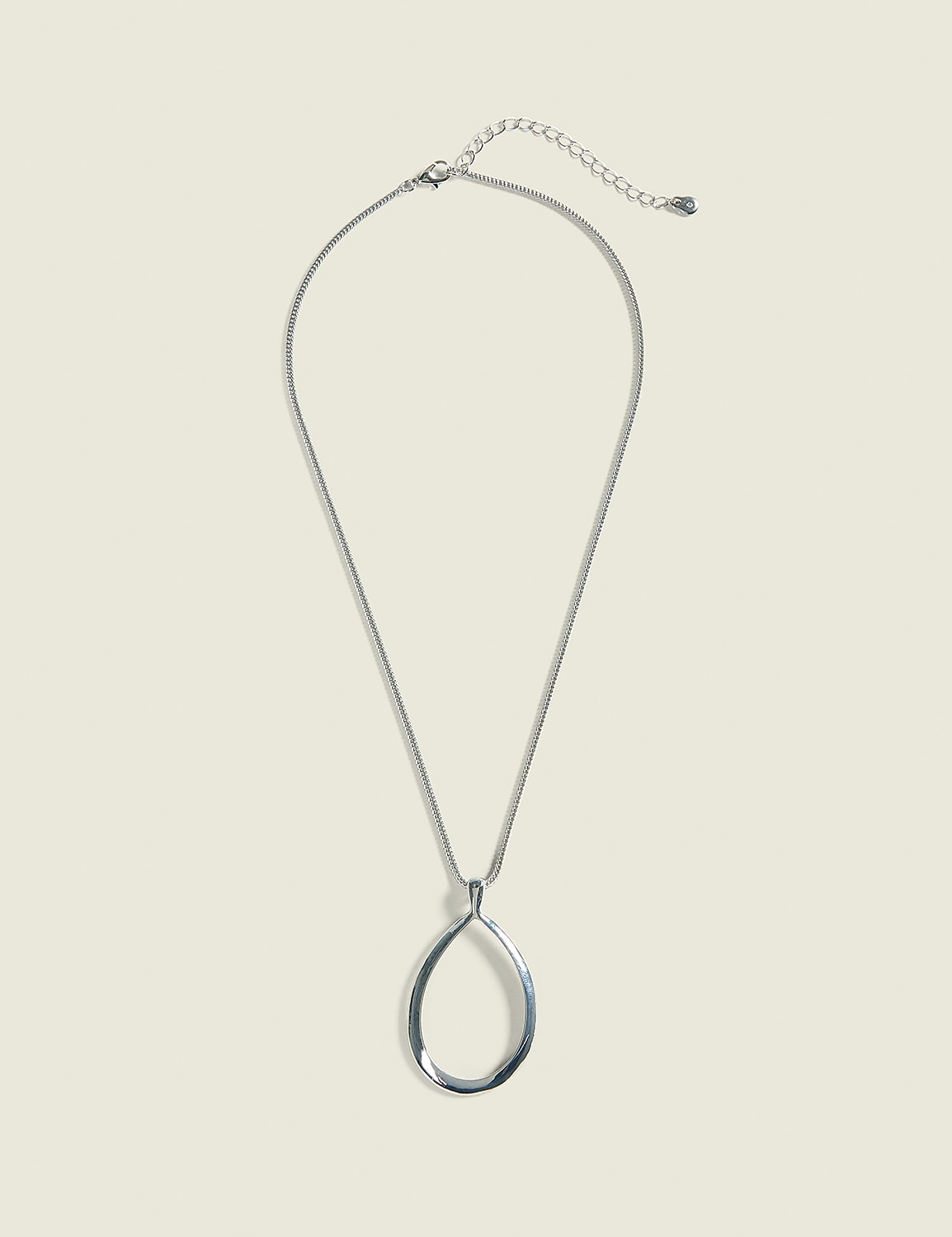 Open Teardrop Pendant Necklace
