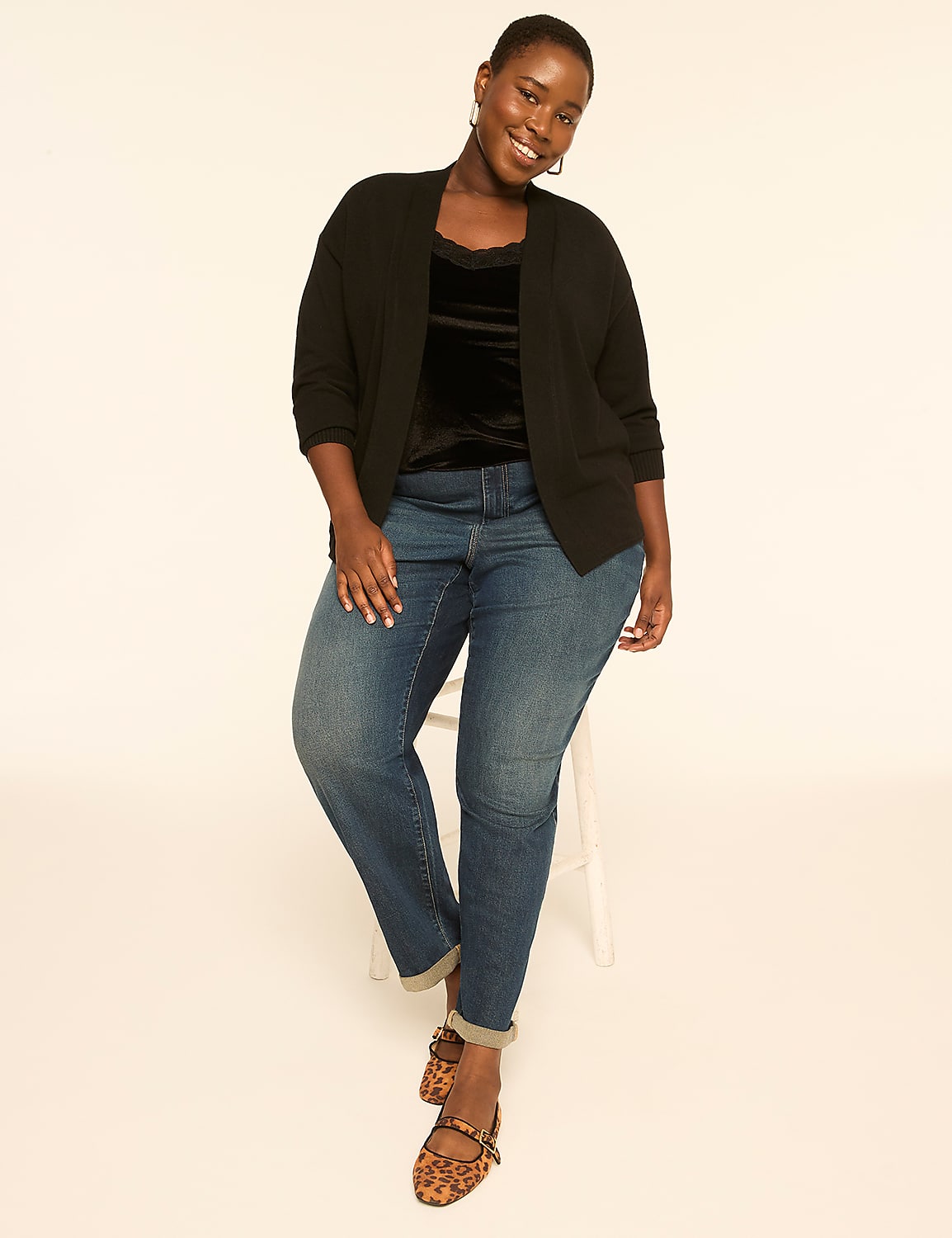 Open-Front Cardigan - thumbnail 6