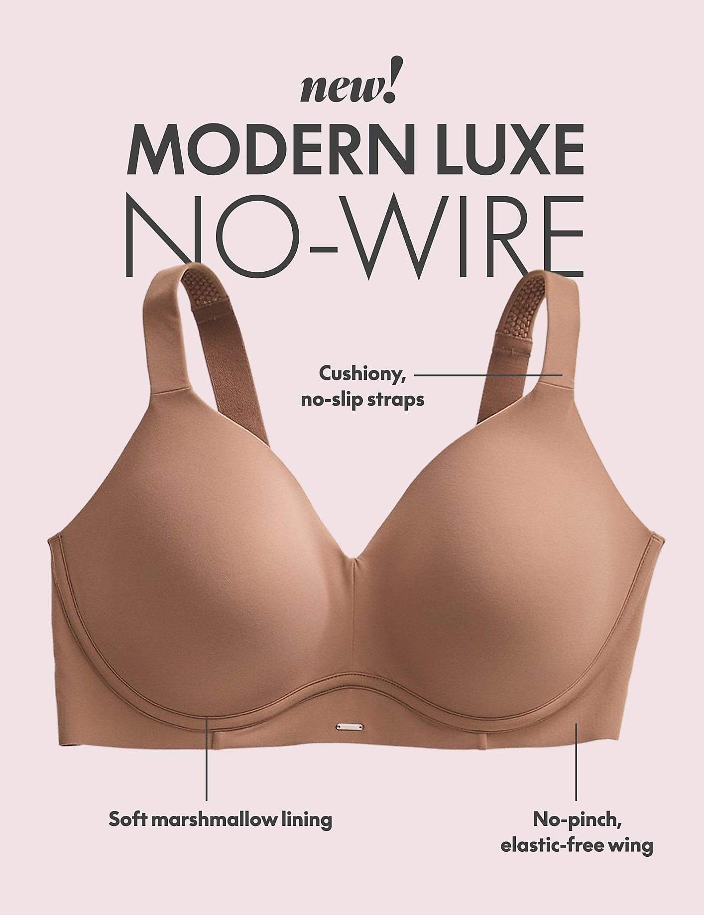 Modern Luxe Lightly Lined No-Wire Bra Product Image 5