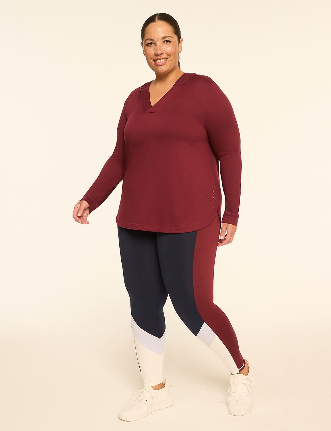 LIVI Soft Long-Sleeve V-Neck Hoodie Product Image 3