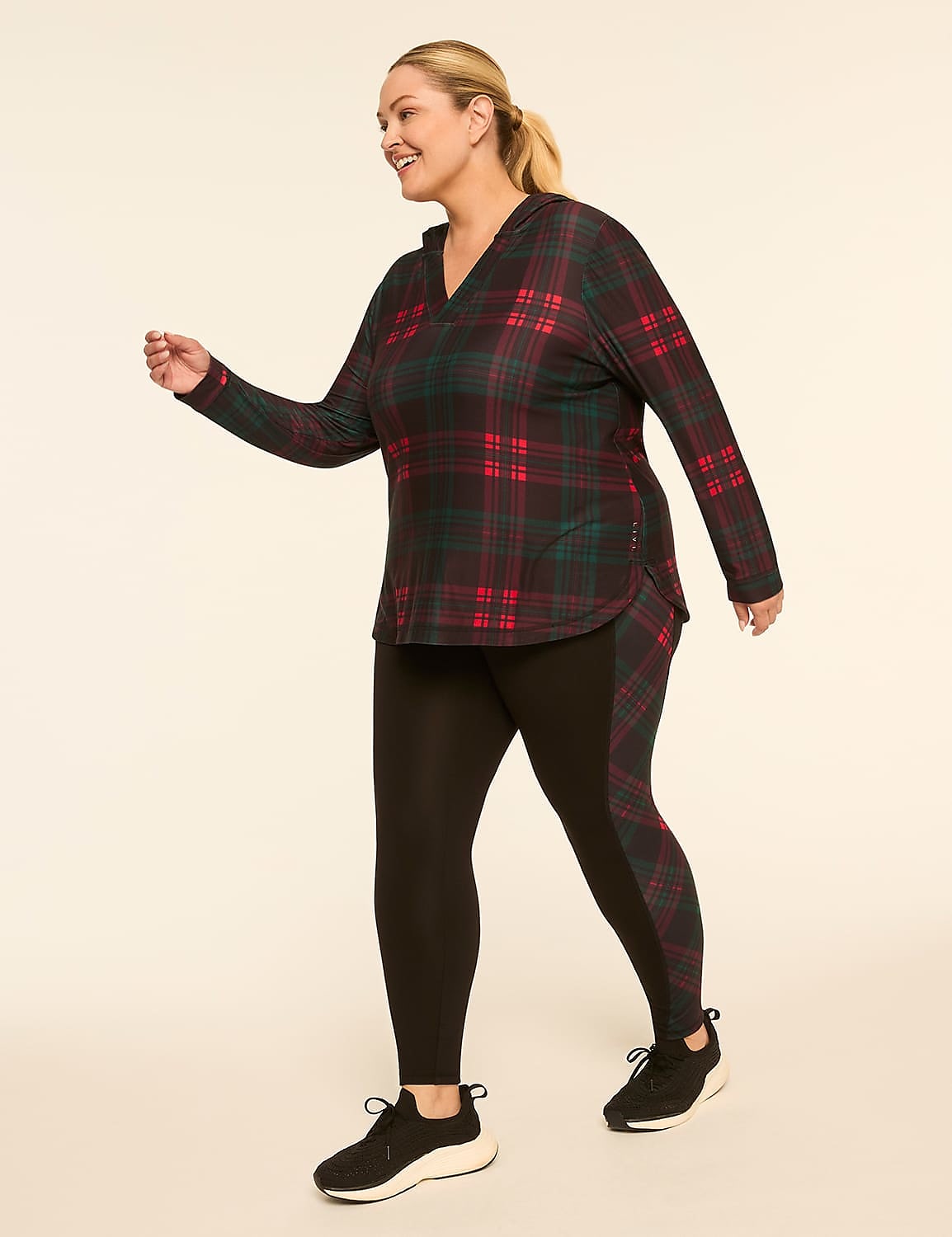 LIVI Soft Long-Sleeve V-Neck Hoodie Product Image 3