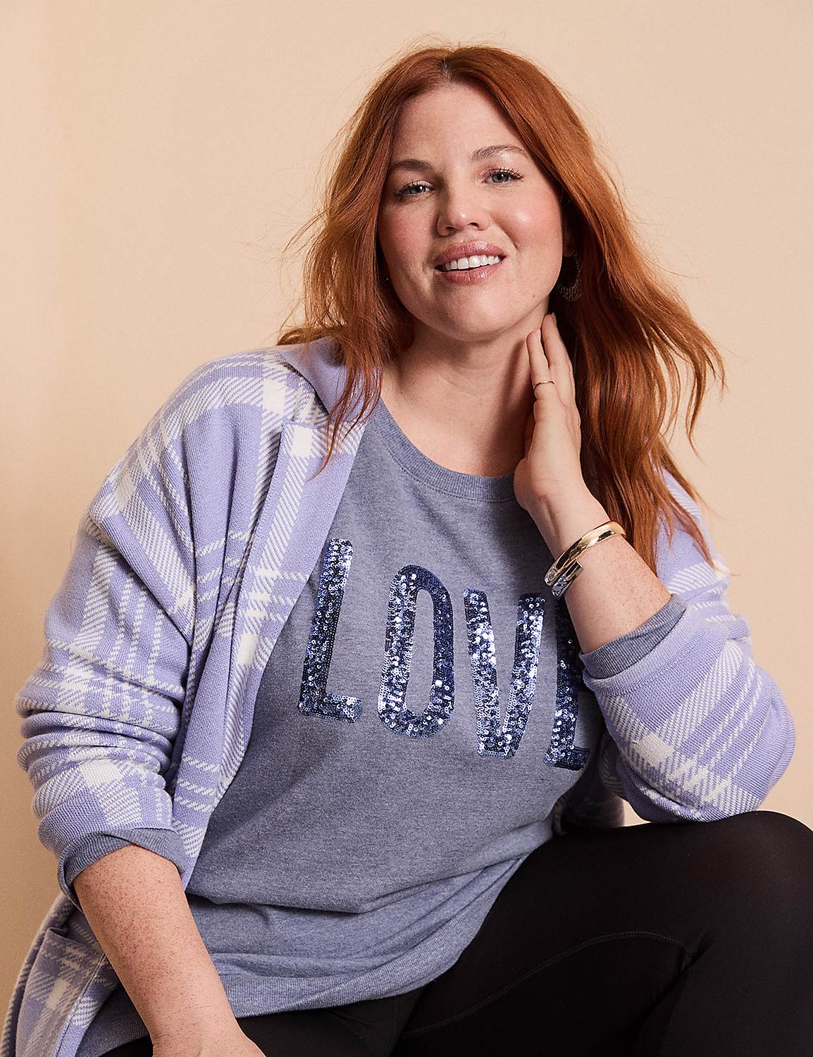 Sequin Love Graphic Sweatshirt Product Image 5