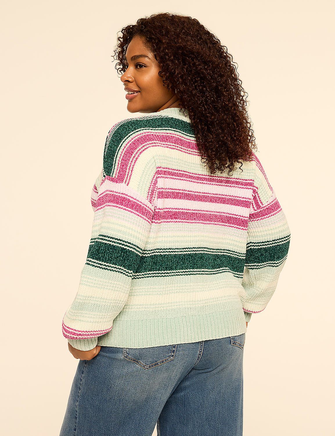 Chenille Balloon-Sleeve Sweater - thumbnail 2