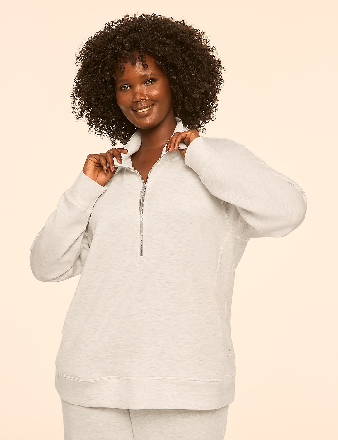 LIVI Journey Heathered Half-Zip Sweatshirt