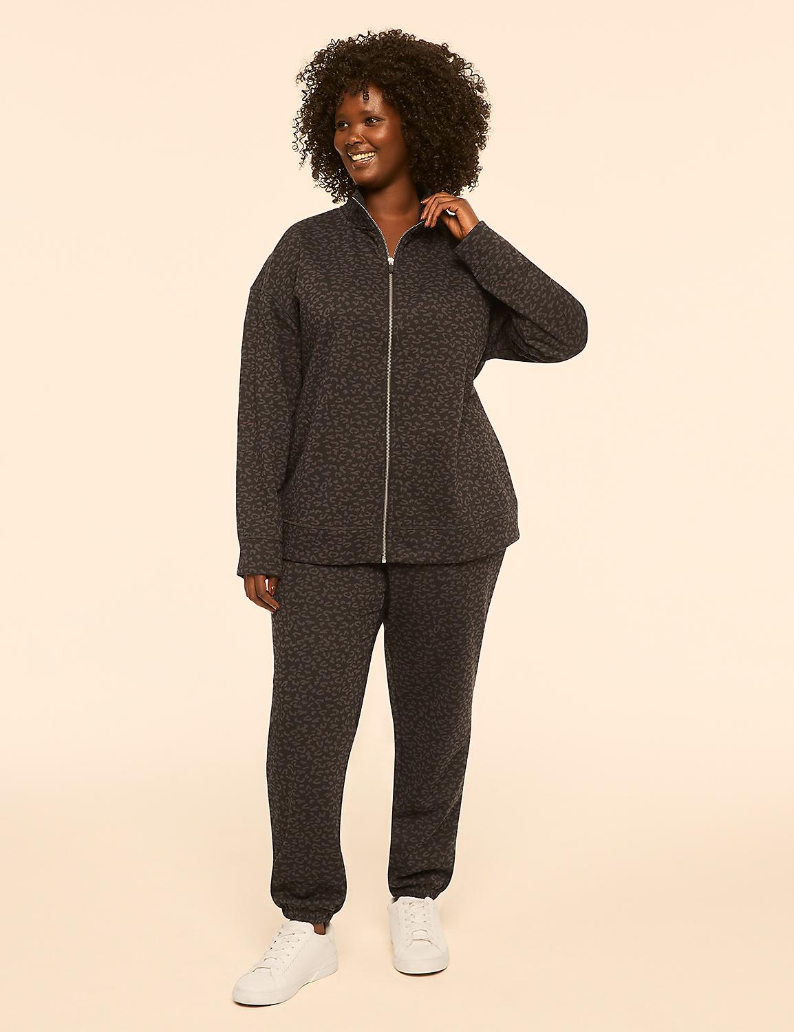 LIVI Fleece Leopard Print Jogger - thumbnail 3