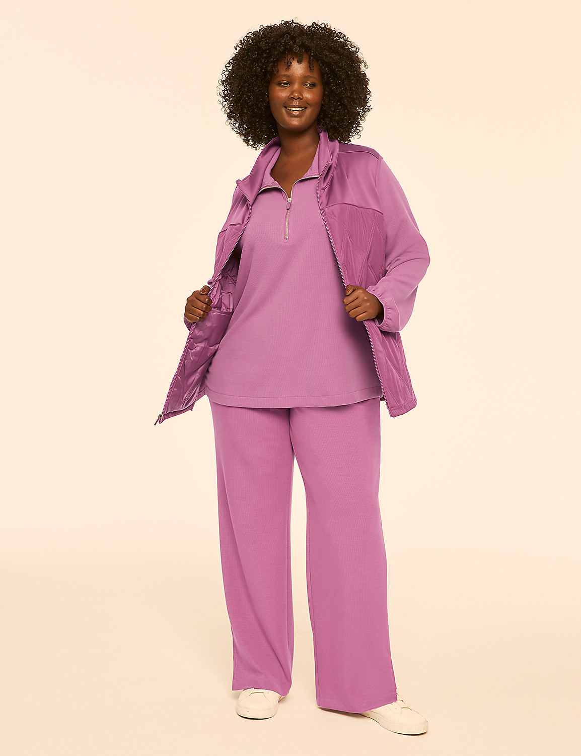 LIVI Ribbed Journey Half-Zip Sweatshirt - thumbnail 3