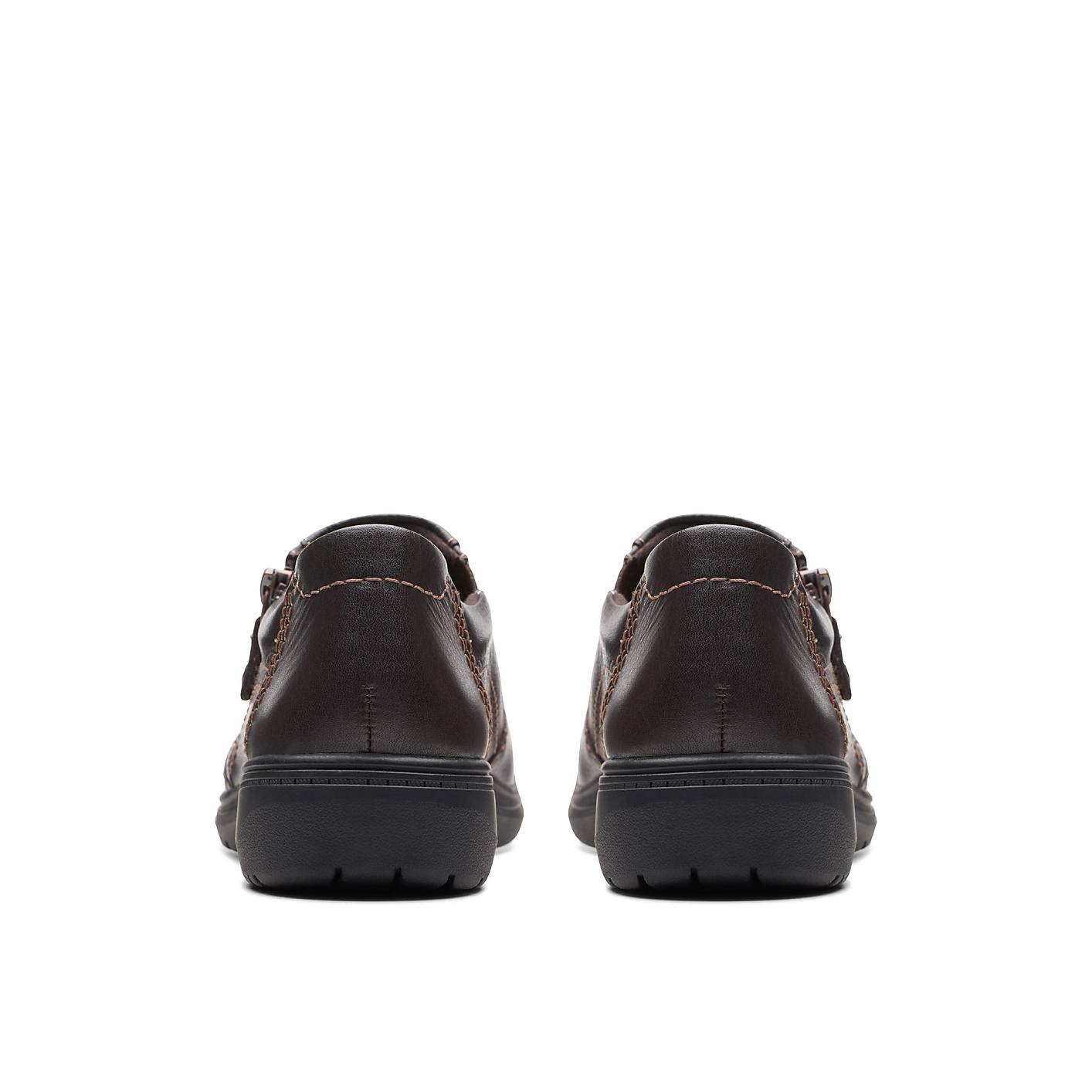 A pair of brown leather shoes are positioned side-by-side against a plain white background. Product Image 2