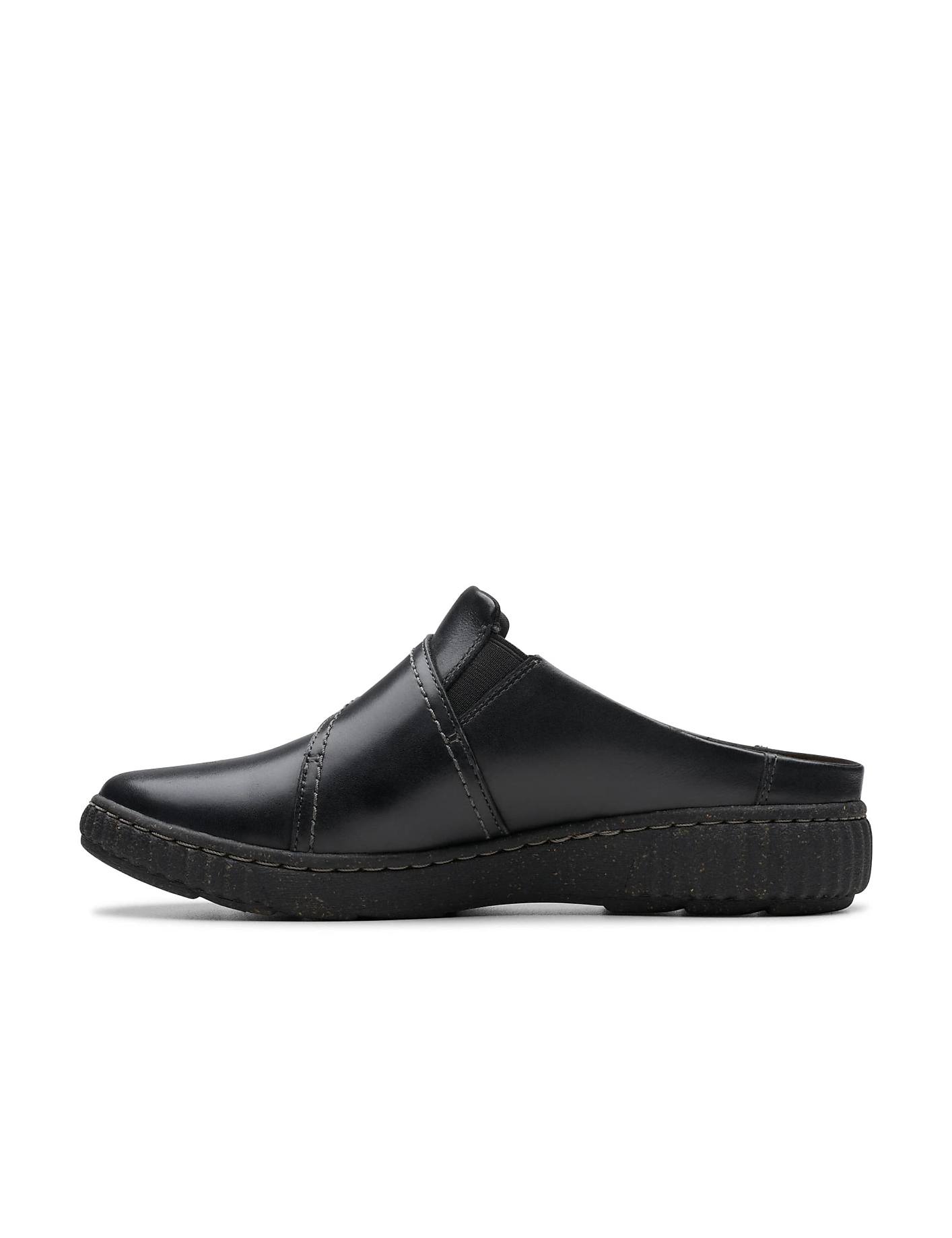 A single black leather slip-on shoe sits in the foreground against a plain white background. Product Image 3