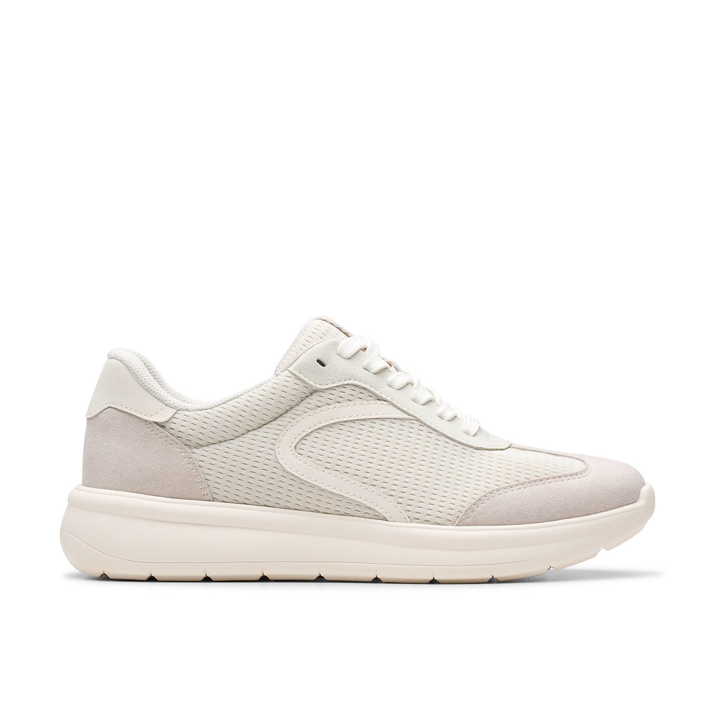 A single off-white sneaker sits in the foreground against a plain white background. Product Image 1