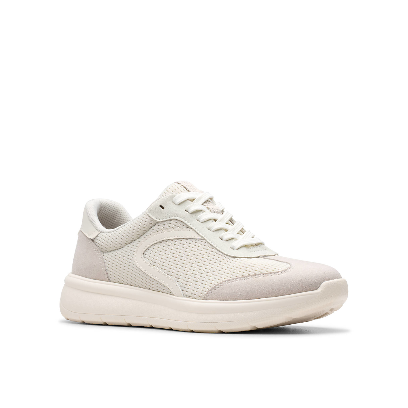 A single off-white sneaker sits in the foreground against a plain, solid white background. Product Image 5