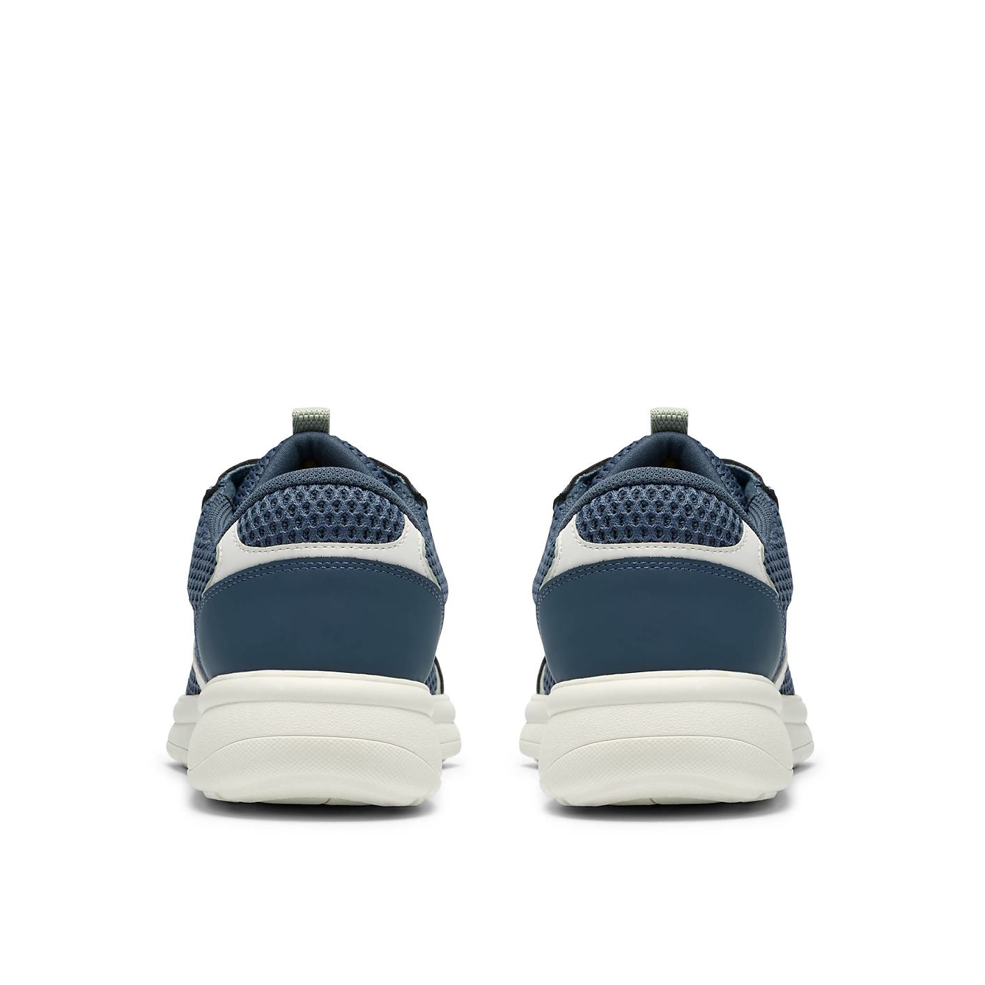 A pair of navy blue sneakers with white soles is positioned centrally against a plain white background. Product Image 2