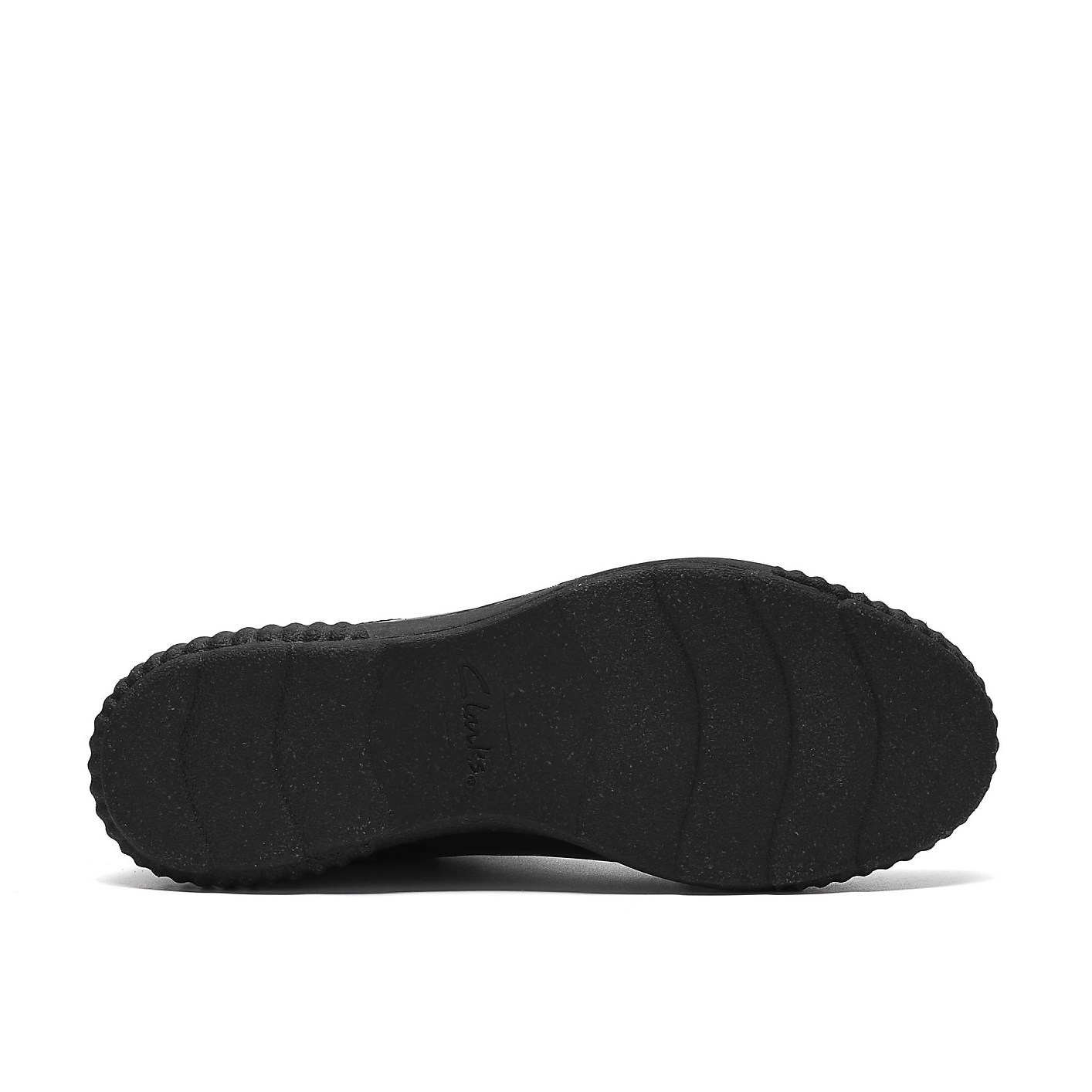 A black shoe sole with a textured grip is centered against a plain white background. Product Image 4