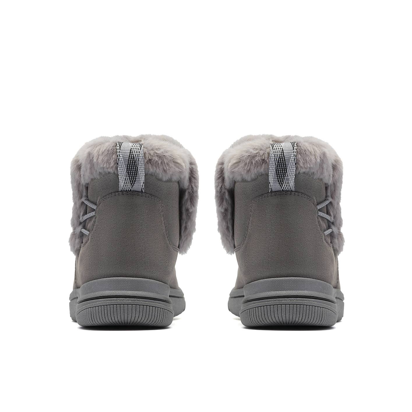 Two grey faux-fur lined boots are positioned side-by-side against a plain white background. Product Image 2