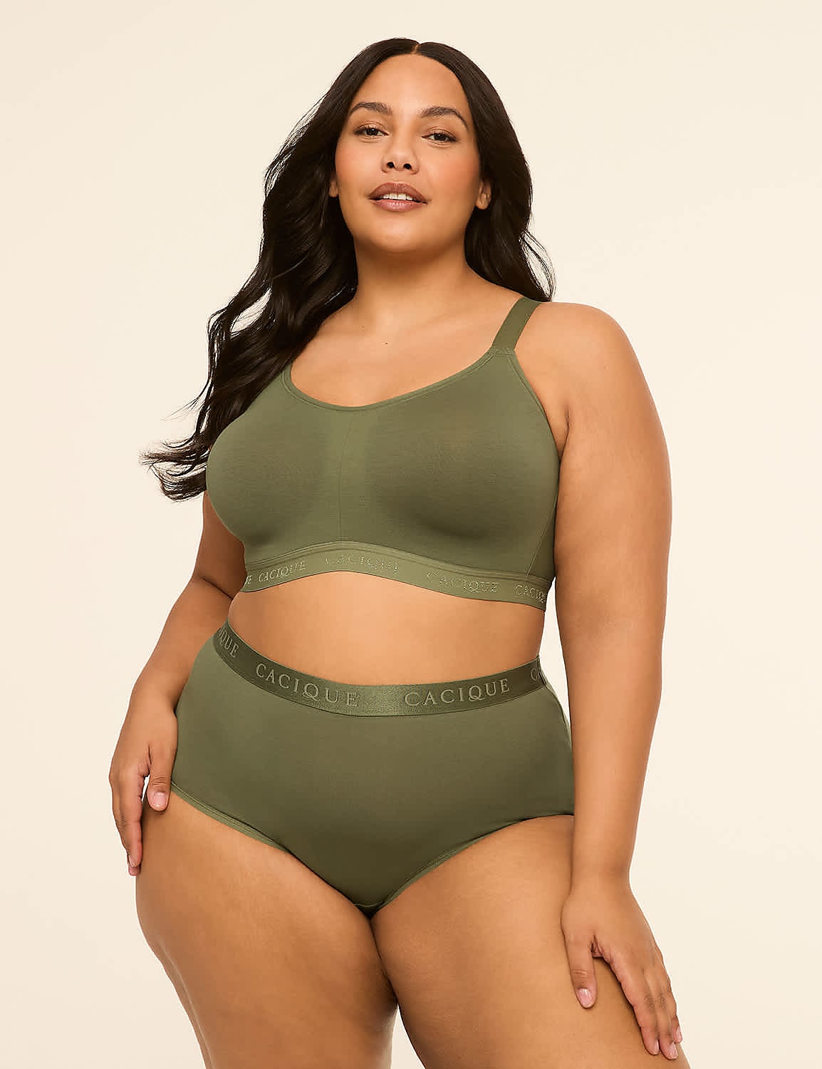 Cotton Scoop-Neck Lightly Lined No-Wire Bra Product Image 4
