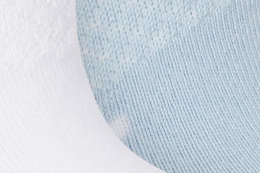 Lemon Powder Stripe Quarter Crew Socks