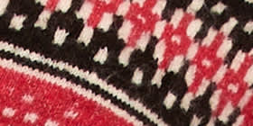 Fair Isle Faux-Wrap Sweater Midi Dress