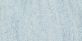 Split-Neck Bracelet Sleeve Denim Blouse
