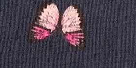 Double Flutter-Sleeve Keyhole Top