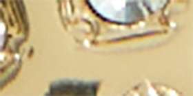 Goldtone Pave & Twist Multi-Row Necklace