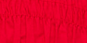 Puff-Sleeve Smocked-Bodice Midi Dress