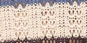 Notch-Neck Textured Open-Stitch Top