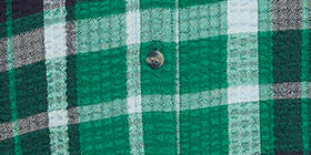 Crinkle Plaid Button-Down Shirt