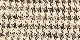 Houndstooth Square-Neck Midi Dress