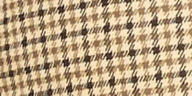 Sherpa Mixed-Media Plaid Puffer Coat